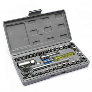 40 Piece Mechanics Socket Set - Hardware And Tools - Best Price in Pakistan - HitShop.pk
